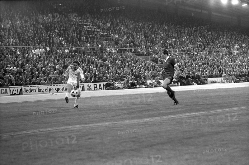 Champions Cup semifinal 1977: FC Zurich vs. Liverpool FC; Botteron, Neal
