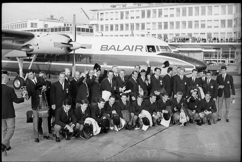 1966 FIFA World Cup: Departure of the Swiss national team to England