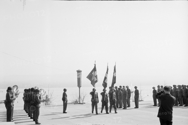 Flag handover to the Fusiliers, Zurich 1961