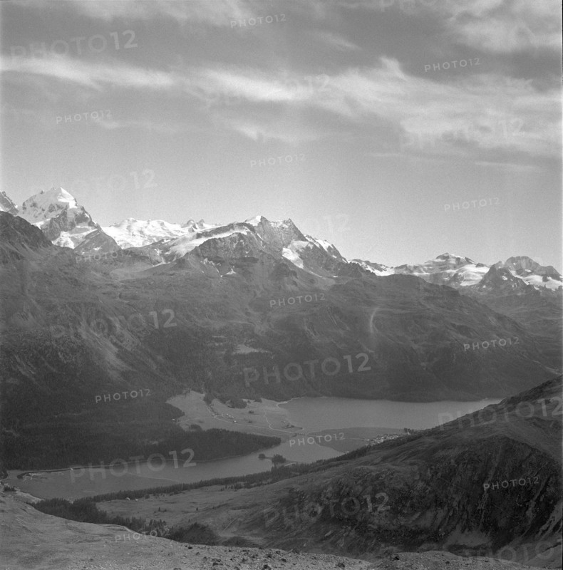 Upper Engadine with Corvatsch 1958