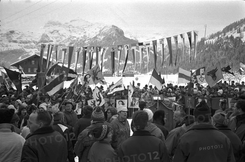 Swiss Youth Ski Camp: Opening Ceremony, 1968