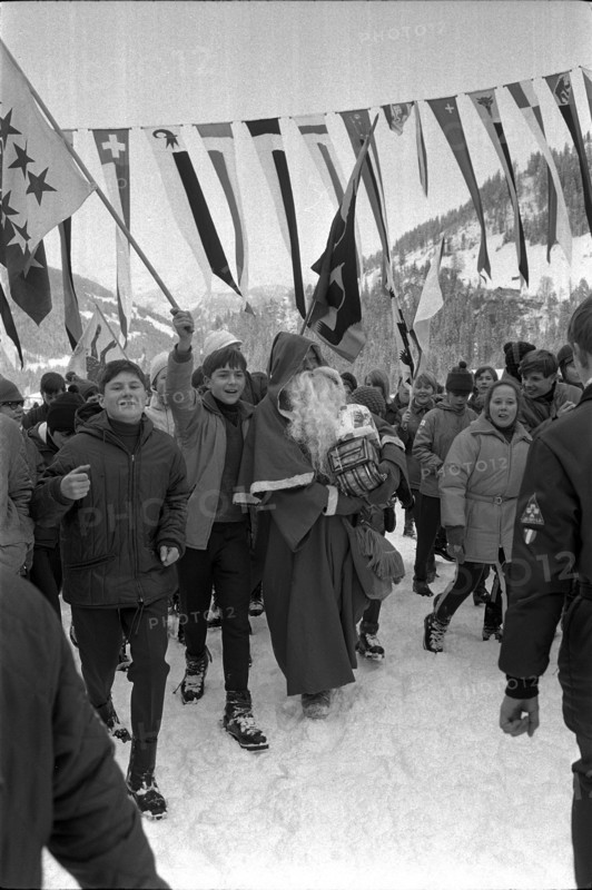 Swiss Youth Ski Camp: Opening Ceremony, 1968