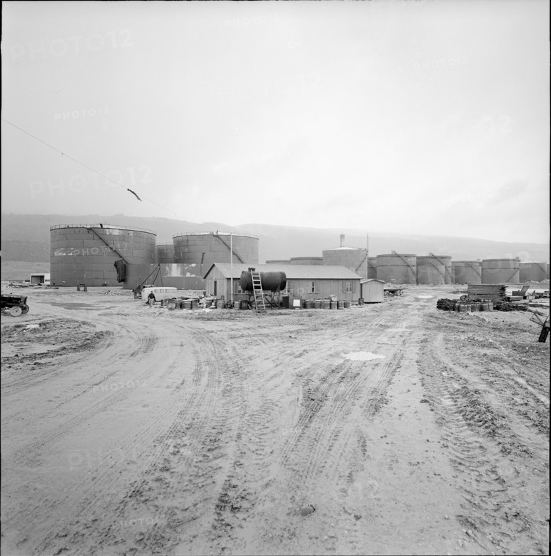 Cressier, refinery under construction, 1965