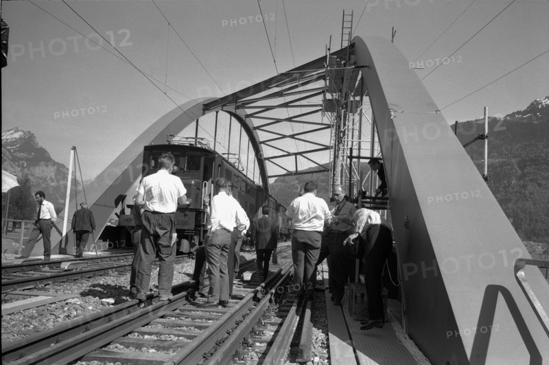 Biberlikopf Bridge, load test; 1969