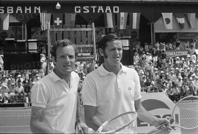 Swiss Open Gstaad 1971: Tom Okker, Roy Emerson