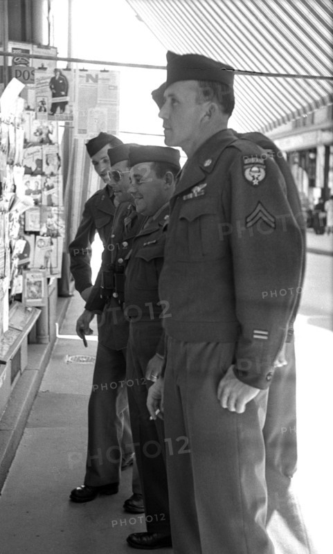 After WWII: American soldiers in Lucerne, 1945