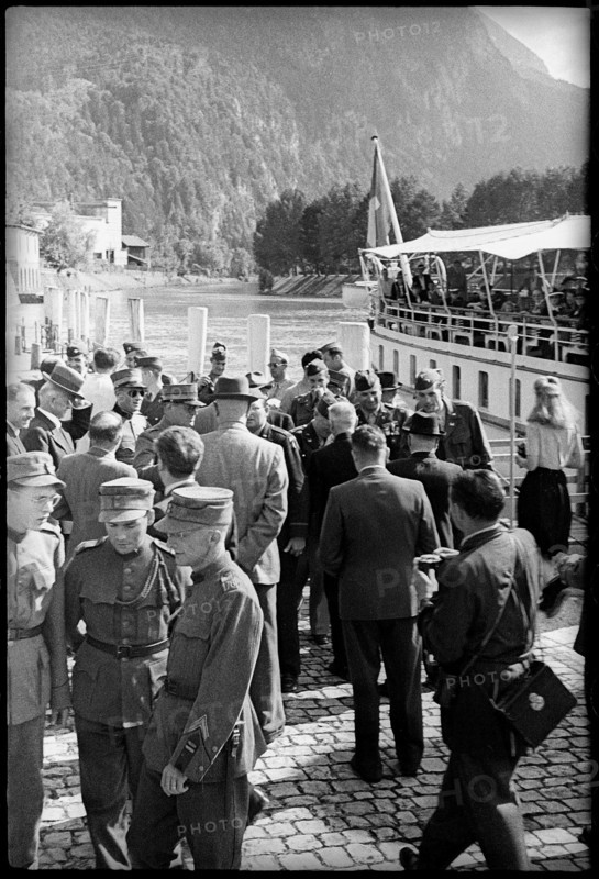 After WWII: American officers' delegation in Interlaken 1945