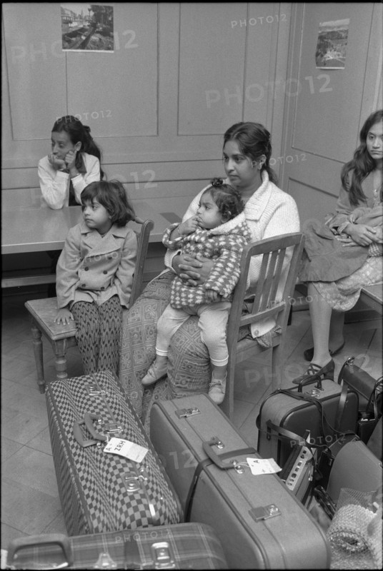 Ugandan refugees arriving in Neuchâtel in 1972