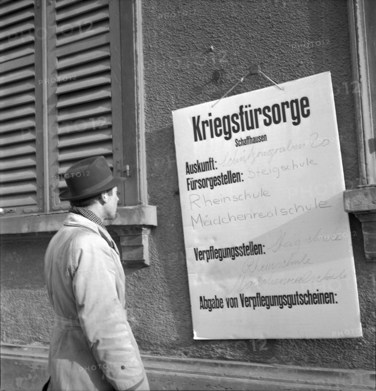 WWII: Bombings; War Welfare, Schaffhausen 1944
