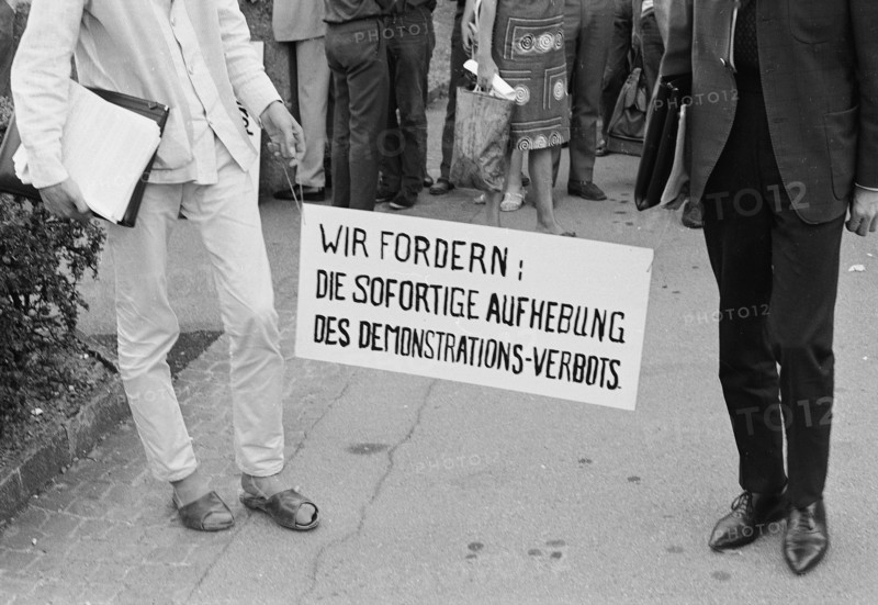 Protest against demonstration ban