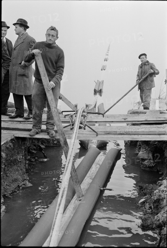 Building of a construction in concrete. Horgen 1966