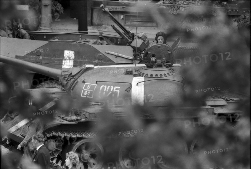 Prague 1968 after the invasion of the Warsaw Pact troops