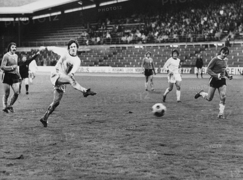 NLA Championship 1973/74: FC Zurich vs. St. Gallen; Goal scorer Daniel Jeandupeux