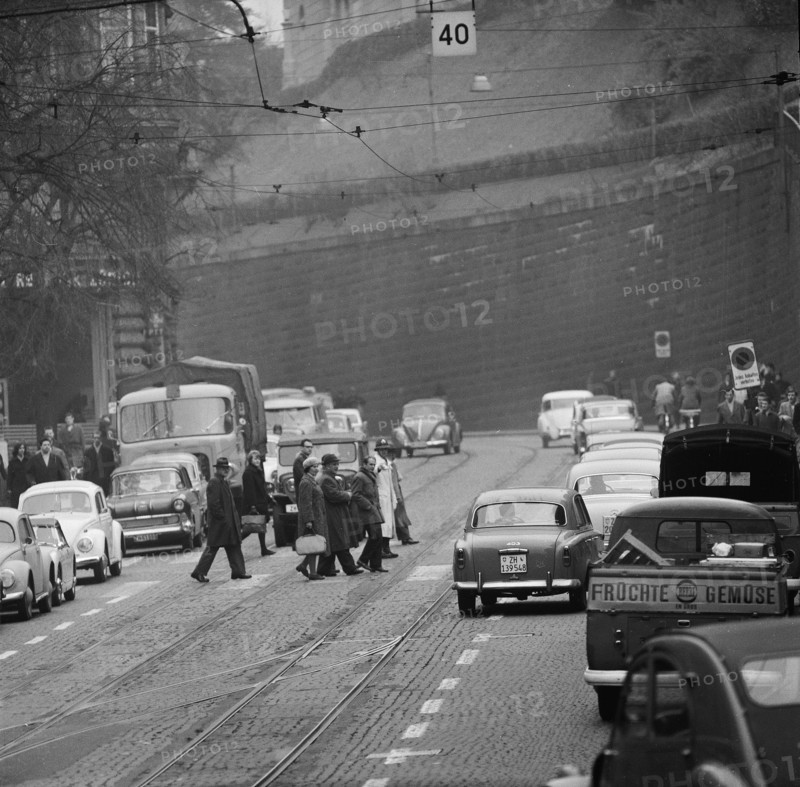 Traffic on Rämistrasse, 1961