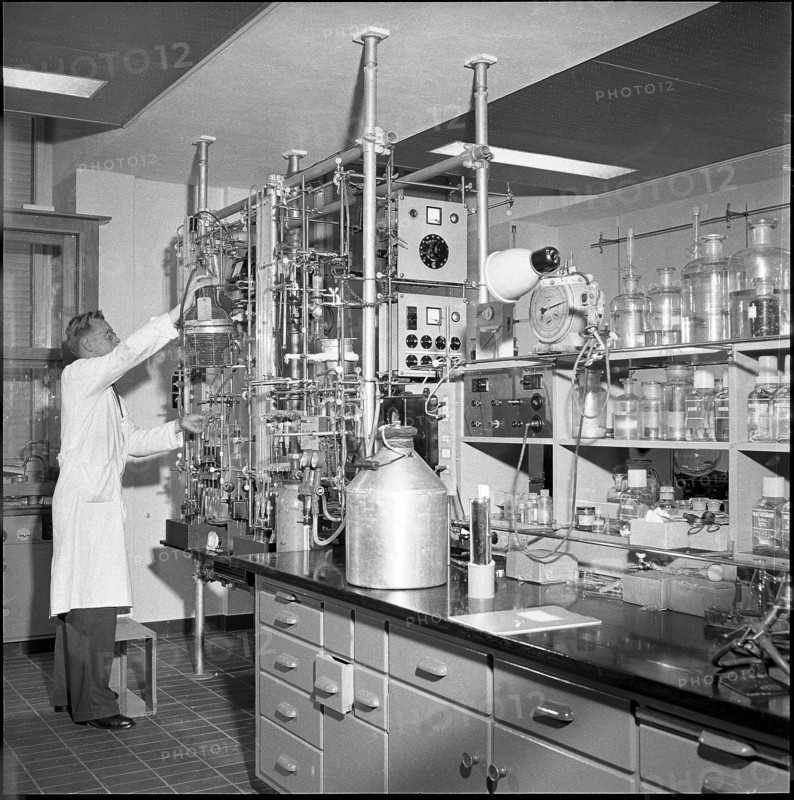 Laboratory internship, Chemistry Institute of ETH Zurich 1955