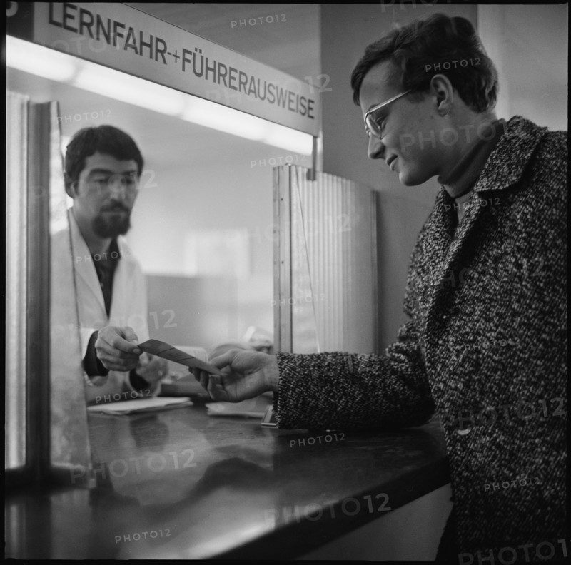 Xaver Kurmann receives his driver's license in 1969