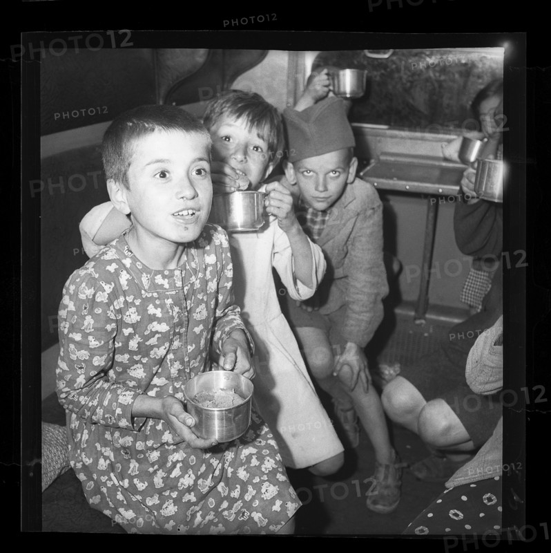 War refugees; children from Serbia; 1942