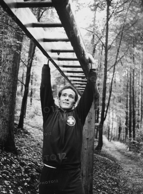 Köbi Kuhn at the national team training camp in 1970