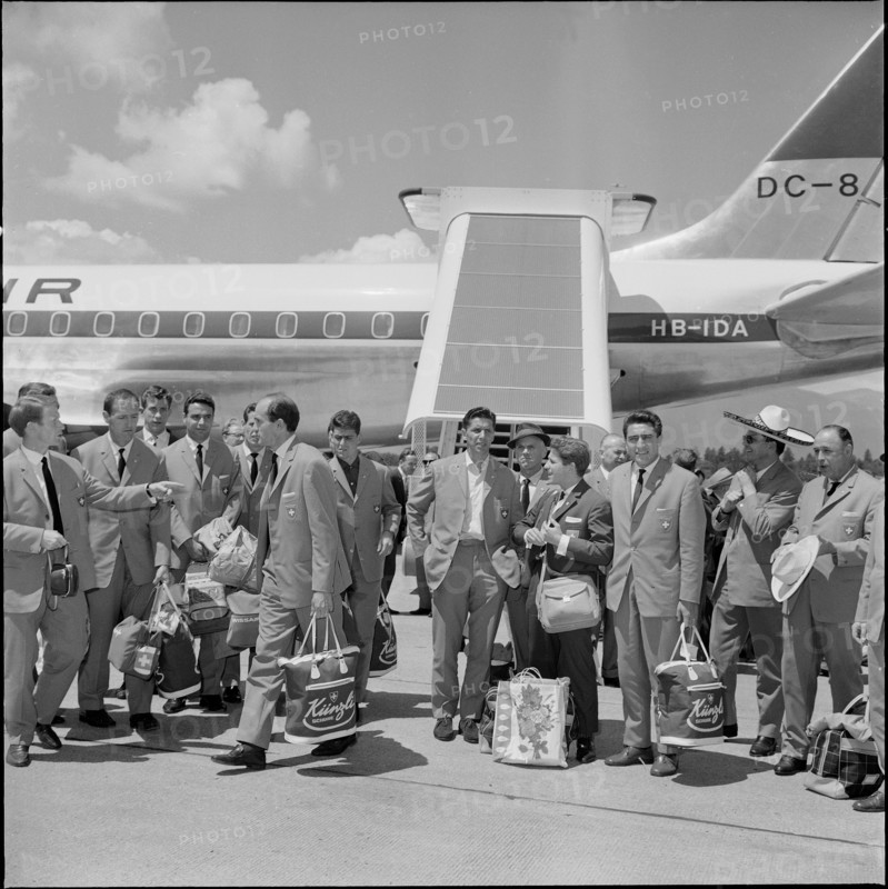 1962 FIFA World Cup: Return of the Swiss national team from Chile