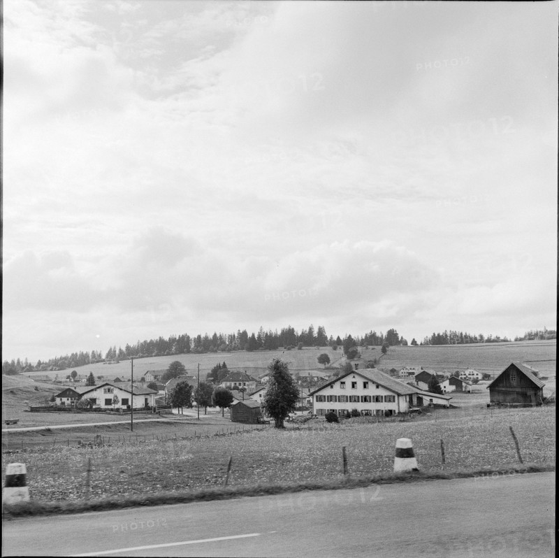 View of the FranchesMontagnes near Saignelégier, 1958