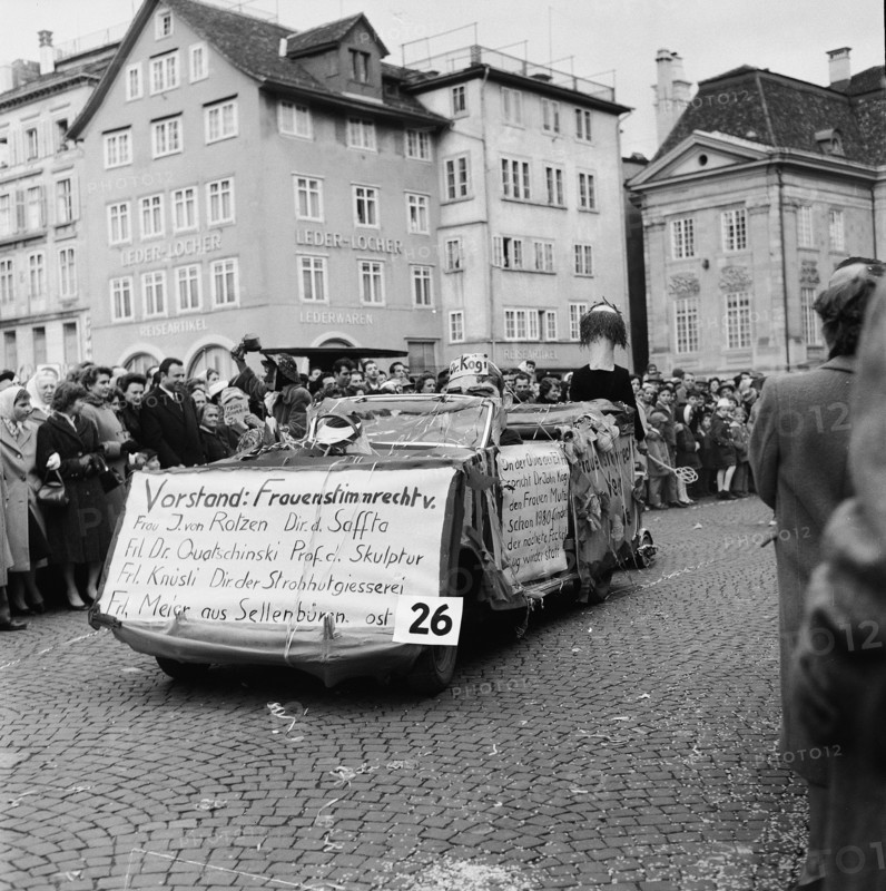 Carnival parade in Zurich, 1960