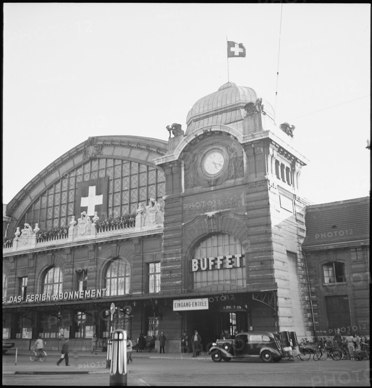 WWII: Basel train station, 1944