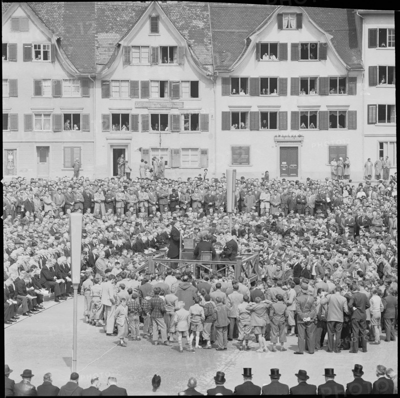 Glarus: Landsgemeinde, in the Ring 1957