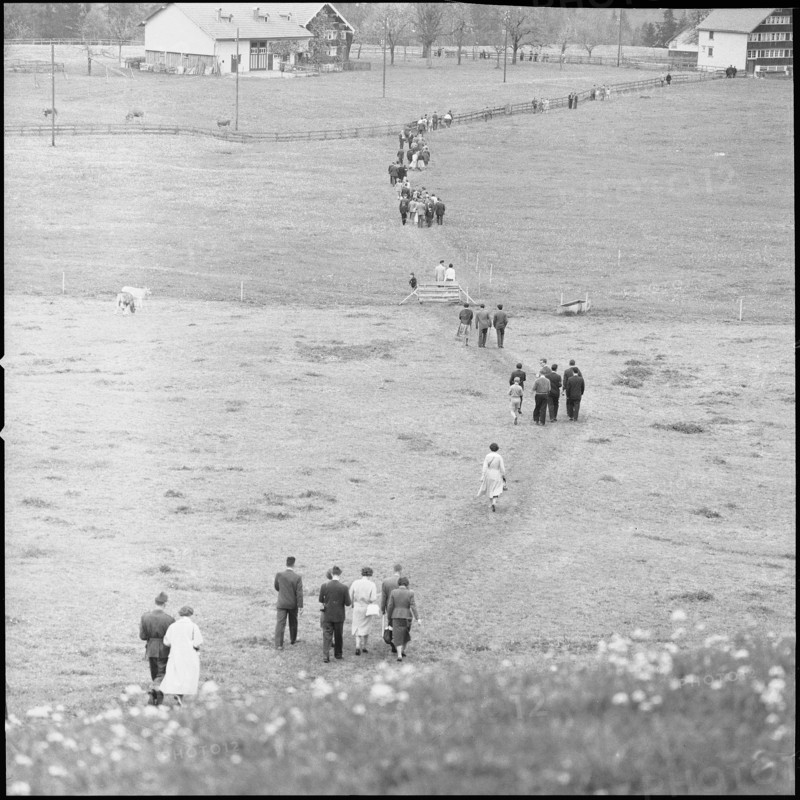 Hundwil: On the way to the 1959 Landsgemeinde