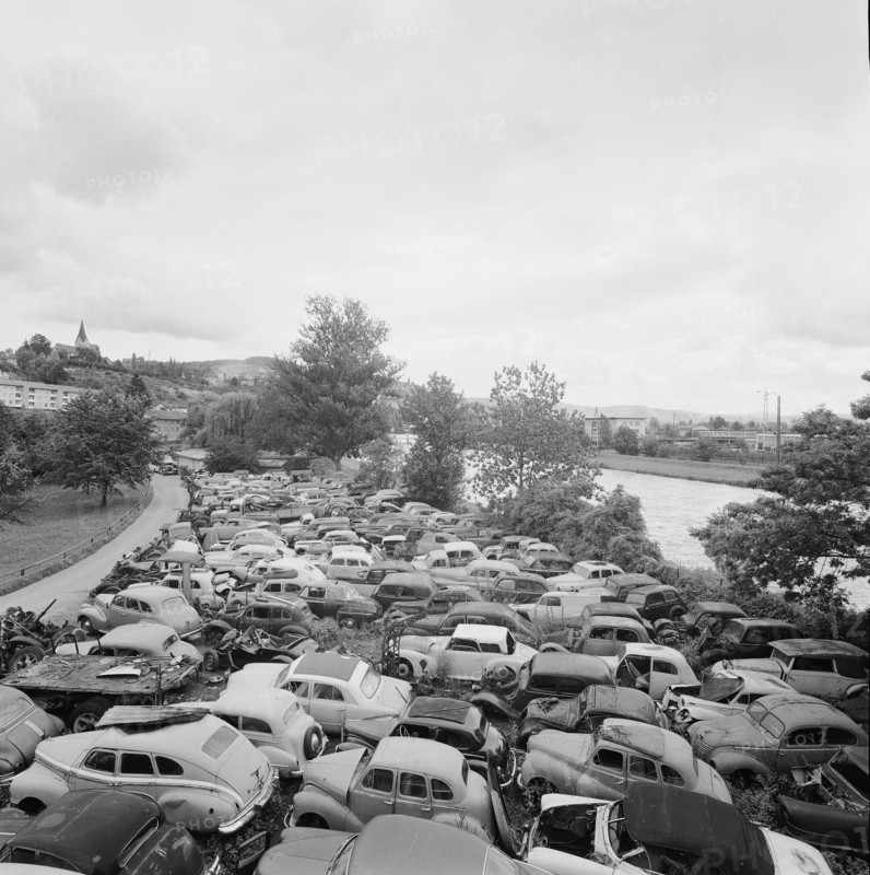 Car demolition Tognazzo, 1960