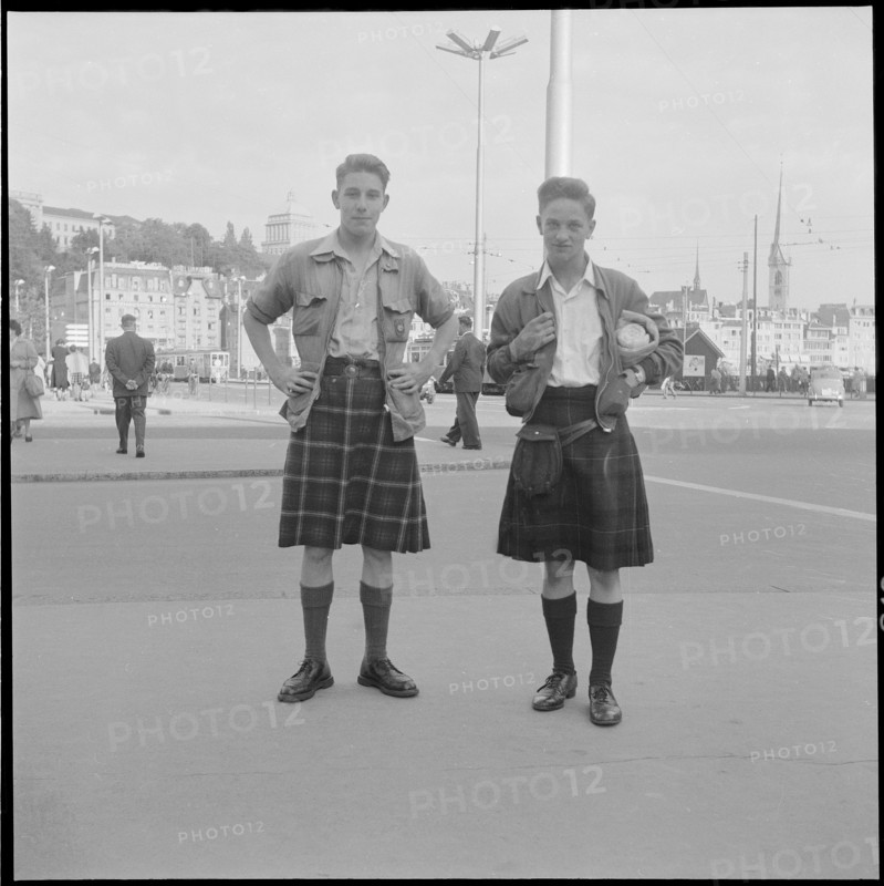 Scottish tourists in Zurich 1955