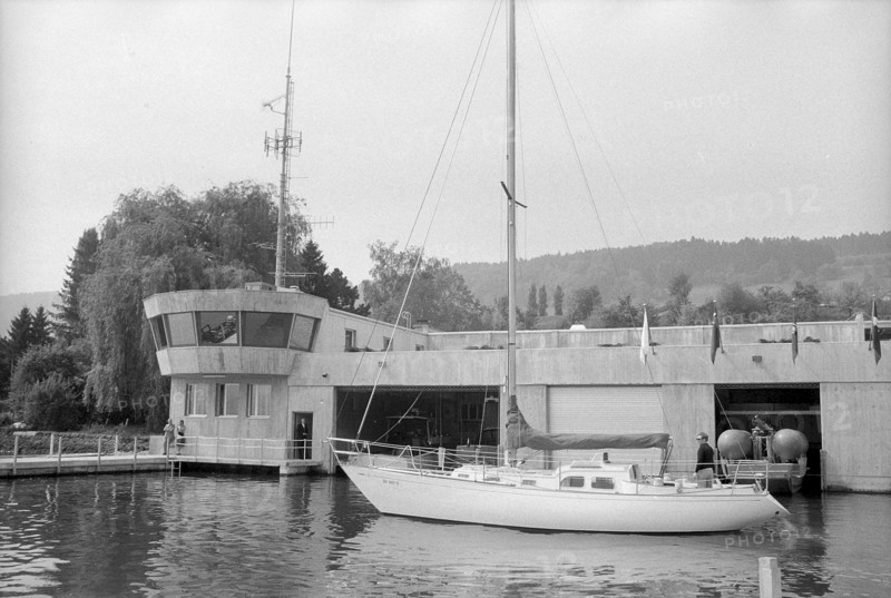 New building of the Lake Police Department in Oberrieden 1975