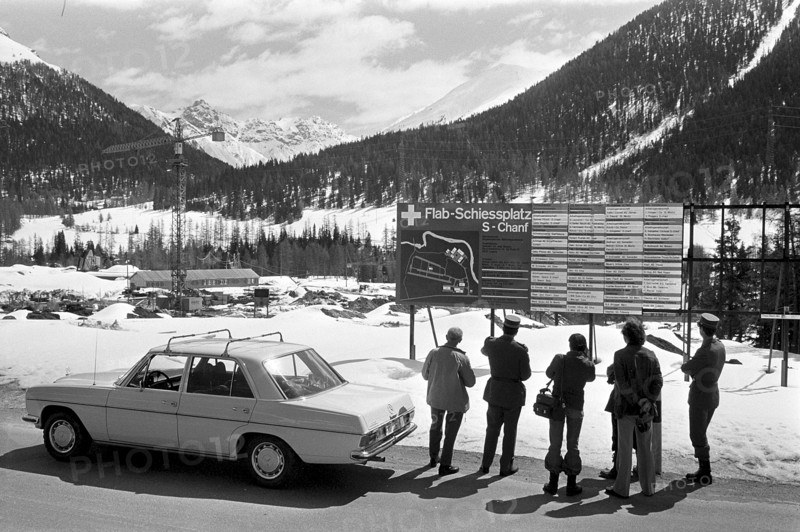 Flab firing ground S-chanf in Engadine 1975