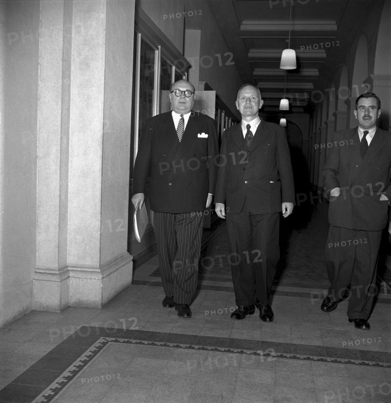 Paul-Henri Spaak speaking about The new Europe, Zurich 1949