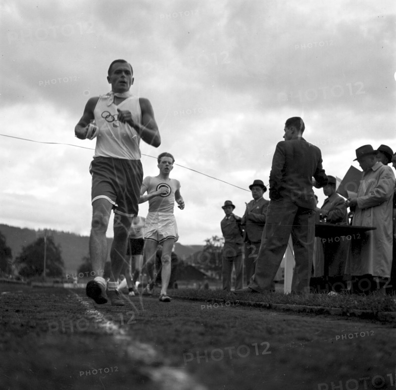 Athletics swiss championships 1939: long-jumper Fuchs