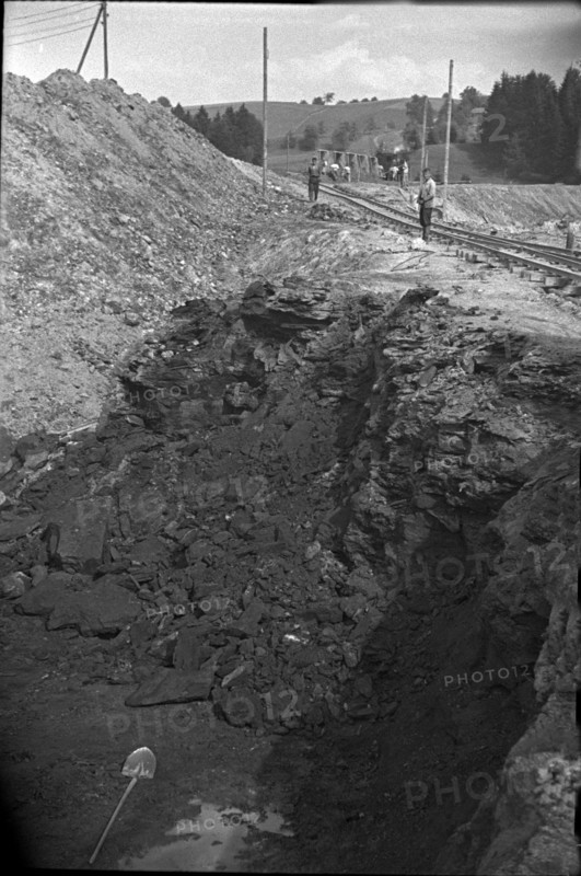 Huswil; Coal mine; 1942.