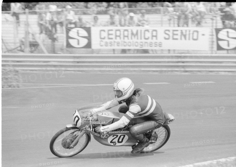 Motorcycle GP Imola 1974: Stefan Dörflinger.