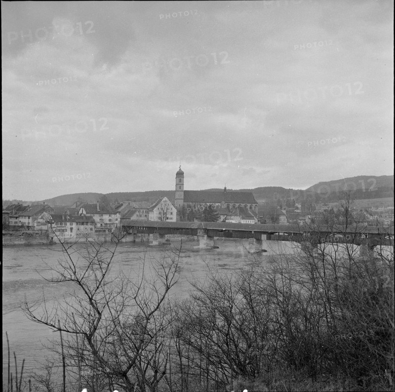 Rhine with Bad Säckingen 1954.