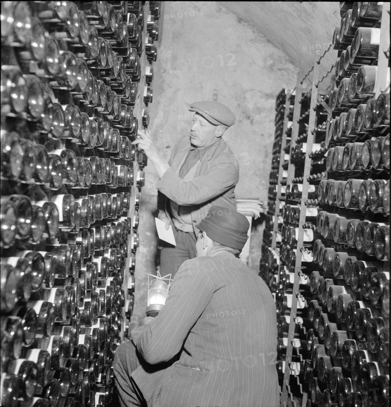Davos: Wine cellar of a hotel; 1949.