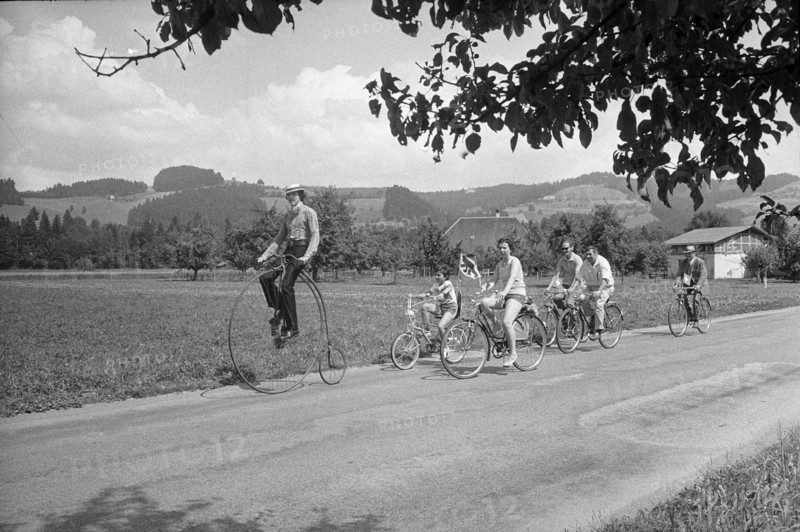 20 years bicycle rent at the train station in Signau, 1972.