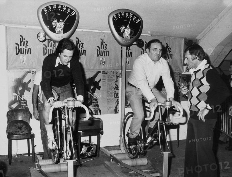Zurich Sixdays 1975: Urs Lott, Josef Vögeli and Ferdi Kübler.
