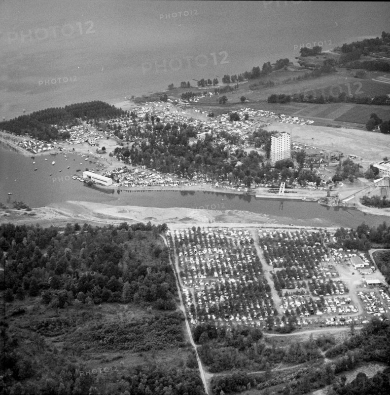 Campingplatz in Tenero, 1965.