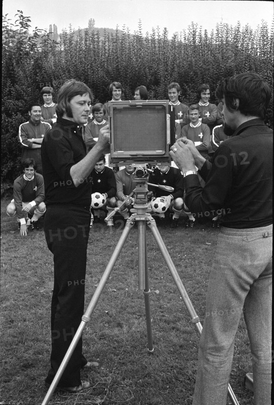 Preisig and Aeberli, photographs of Swiss soccer team, 1971.