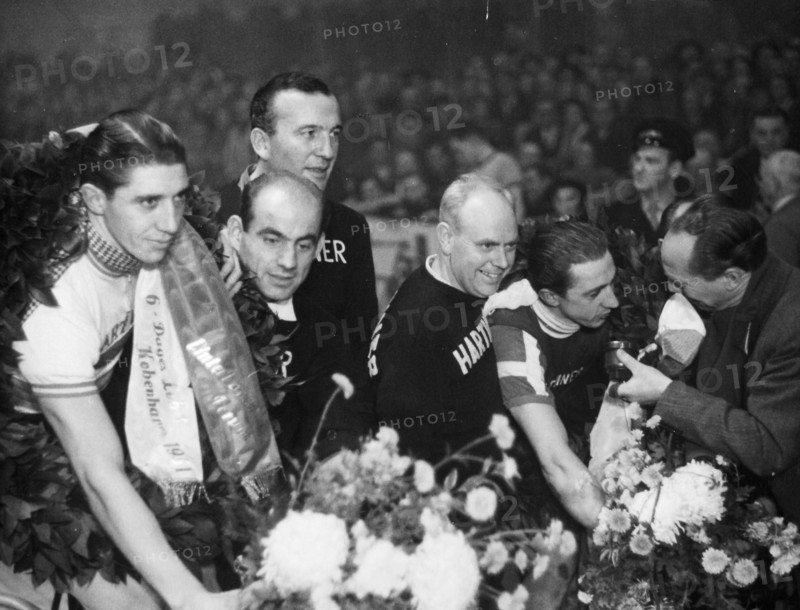 Kopenhagen Sixdays 1951: Oskar Plattner and Kay Werner Nielsen.