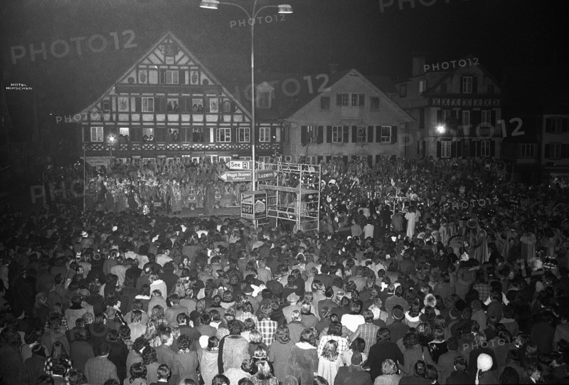 Guggenmusik meeting, Küssnacht am Rigi 1973.