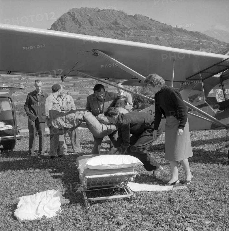 Rescue mission on the Dent Blanche, 1955.