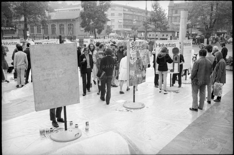 Poster event at the Kunsthaus, 1969.