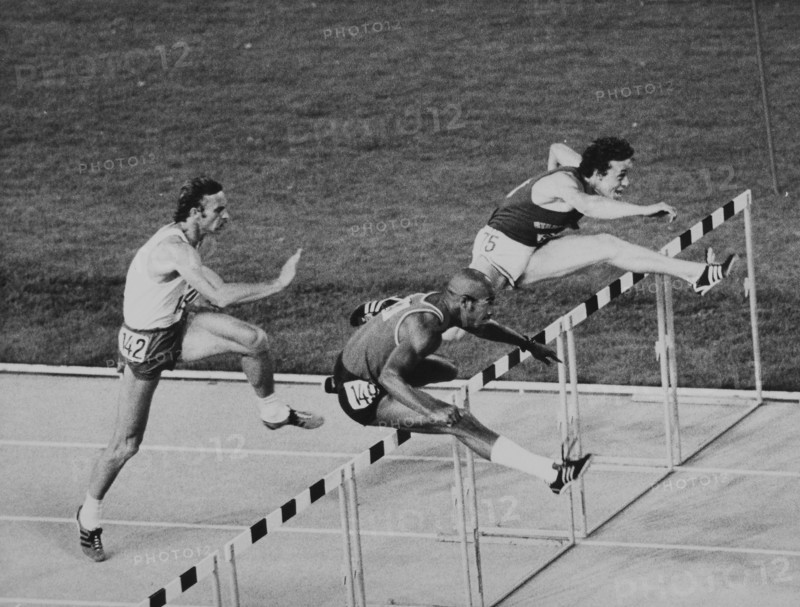 Letzigrund Meeting 1974: Lessek Wodzynski, Charles Foster, Guy Drut.