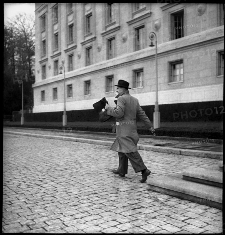 Paul Bonny, accused, trial against Swiss Nazis; 1947.