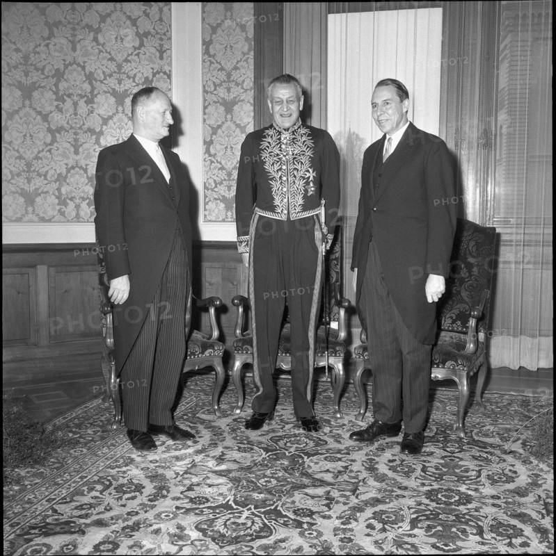 Paul Chaudet, Klas Erik Böök, Hans-Peter Tschudi 1965.