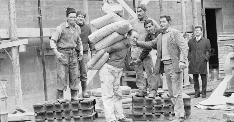 Sepp Stierli, worker at the 1969 Chrampf Olympics.